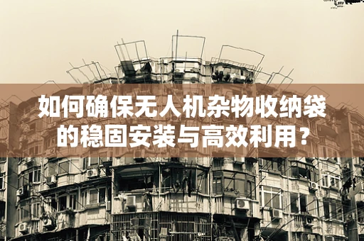 如何确保无人机杂物收纳袋的稳固安装与高效利用？