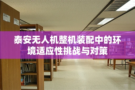 泰安无人机整机装配中的环境适应性挑战与对策