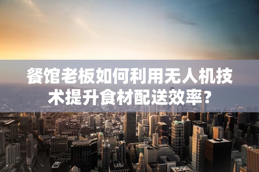 餐馆老板如何利用无人机技术提升食材配送效率？
