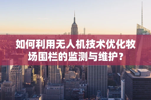 如何利用无人机技术优化牧场围栏的监测与维护？