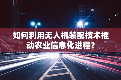 如何利用无人机装配技术推动农业信息化进程？
