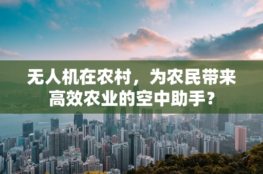 无人机在农村，为农民带来高效农业的空中助手？