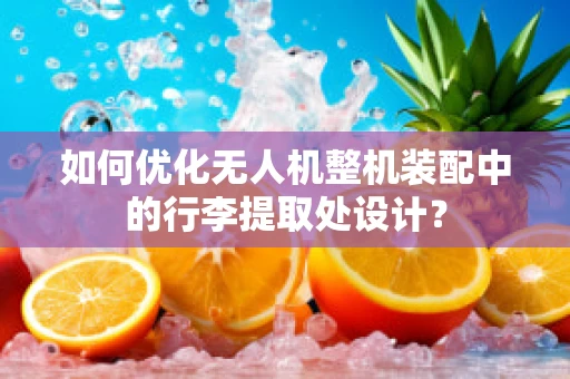 如何优化无人机整机装配中的行李提取处设计？