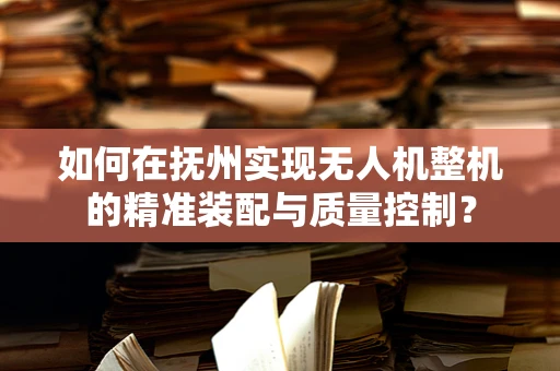 如何在抚州实现无人机整机的精准装配与质量控制？
