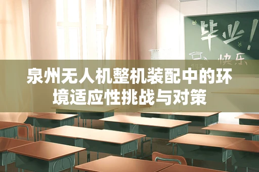 泉州无人机整机装配中的环境适应性挑战与对策