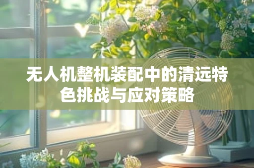 无人机整机装配中的清远特色挑战与应对策略