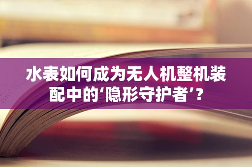 水表如何成为无人机整机装配中的‘隐形守护者’？