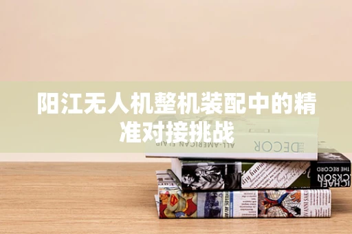 阳江无人机整机装配中的精准对接挑战