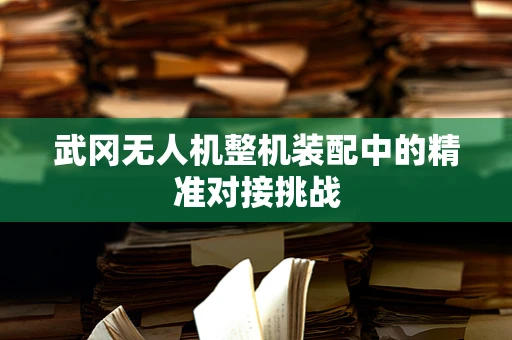 武冈无人机整机装配中的精准对接挑战