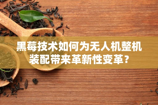 黑莓技术如何为无人机整机装配带来革新性变革？