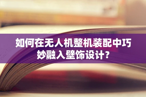 如何在无人机整机装配中巧妙融入壁饰设计？