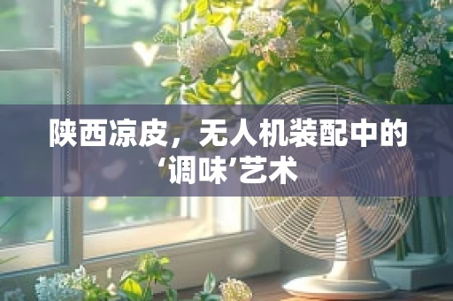 陕西凉皮，无人机装配中的‘调味’艺术