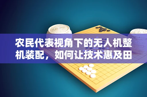 农民代表视角下的无人机整机装配，如何让技术惠及田间地头？