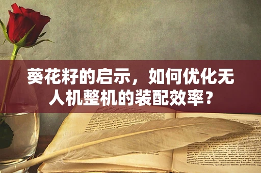 葵花籽的启示，如何优化无人机整机的装配效率？