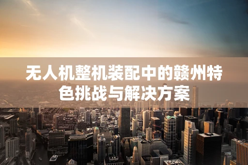 无人机整机装配中的赣州特色挑战与解决方案