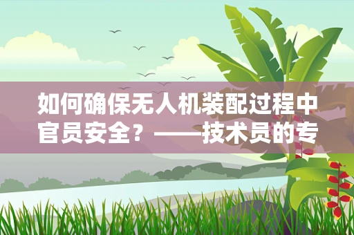 如何确保无人机装配过程中官员安全？——技术员的专业视角