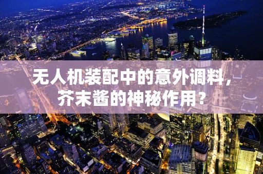 无人机装配中的意外调料，芥末酱的神秘作用？