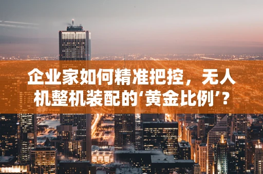 企业家如何精准把控，无人机整机装配的‘黄金比例’？