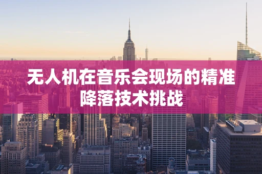 无人机在音乐会现场的精准降落技术挑战