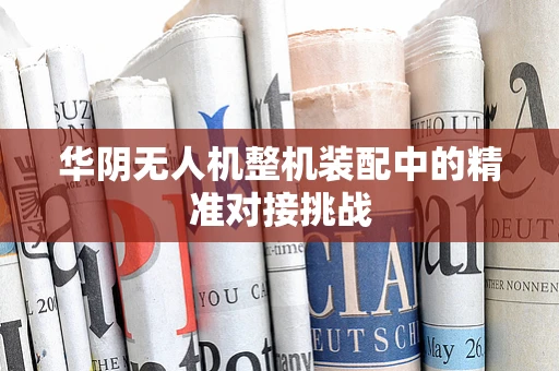 华阴无人机整机装配中的精准对接挑战