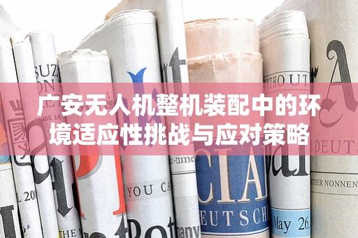 广安无人机整机装配中的环境适应性挑战与应对策略