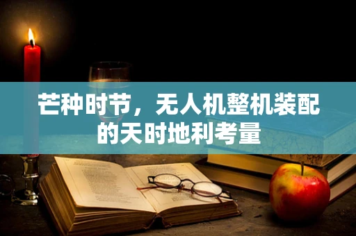 芒种时节，无人机整机装配的天时地利考量