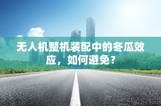 无人机整机装配中的冬瓜效应，如何避免？