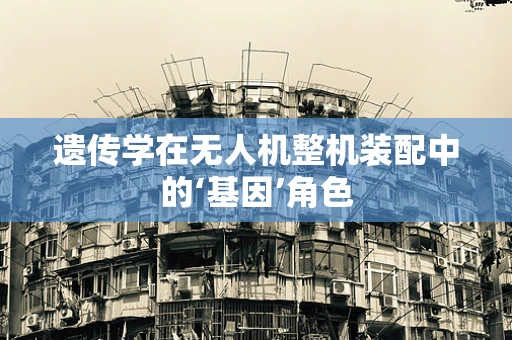 遗传学在无人机整机装配中的‘基因’角色