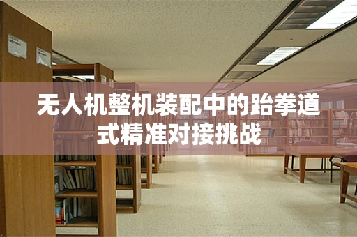 无人机整机装配中的跆拳道式精准对接挑战