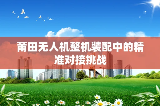 莆田无人机整机装配中的精准对接挑战
