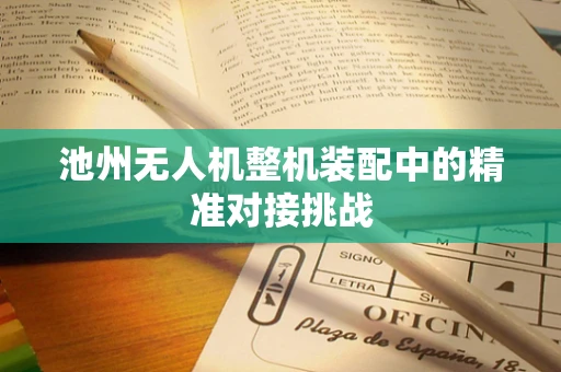 池州无人机整机装配中的精准对接挑战