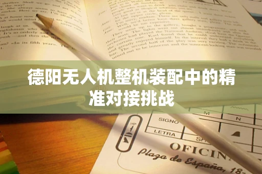 德阳无人机整机装配中的精准对接挑战