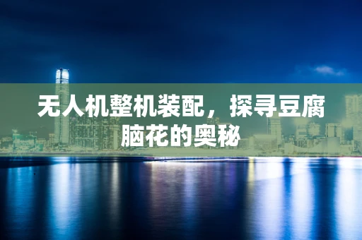 无人机整机装配，探寻豆腐脑花的奥秘