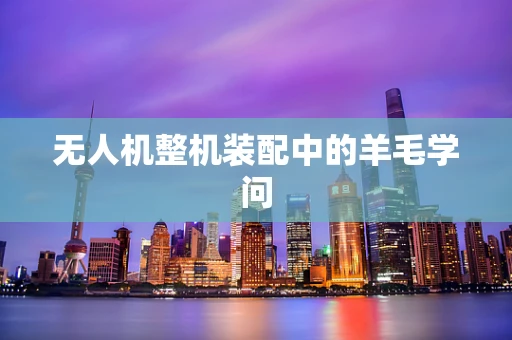 无人机整机装配中的羊毛学问