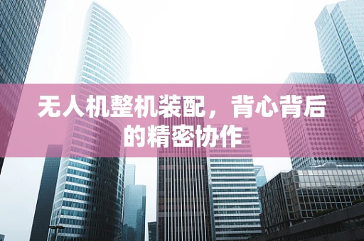 无人机整机装配，背心背后的精密协作