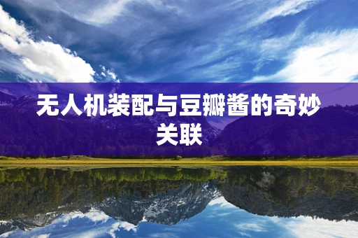 无人机装配与豆瓣酱的奇妙关联