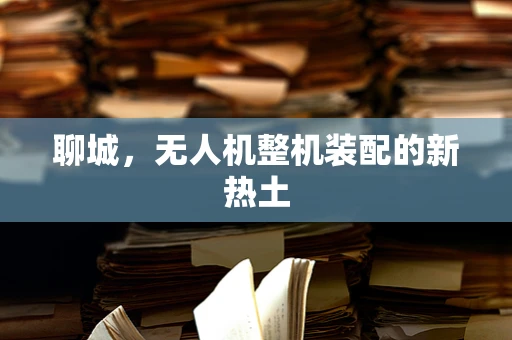 聊城，无人机整机装配的新热土