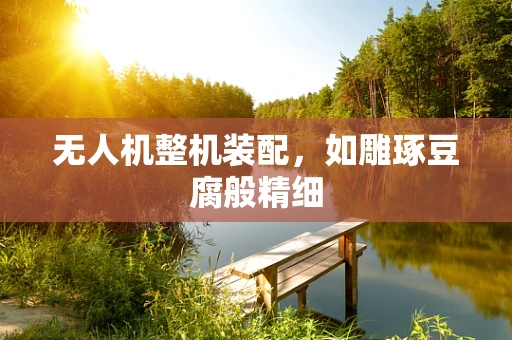 无人机整机装配，如雕琢豆腐般精细