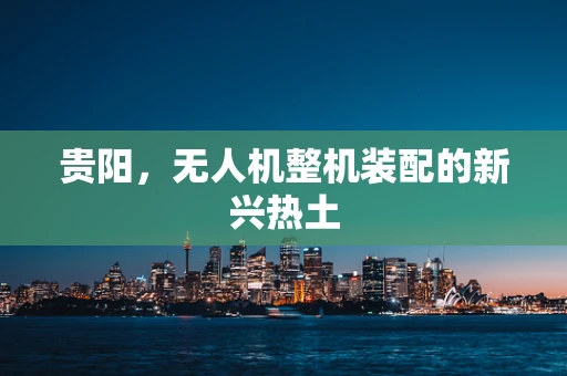 贵阳，无人机整机装配的新兴热土