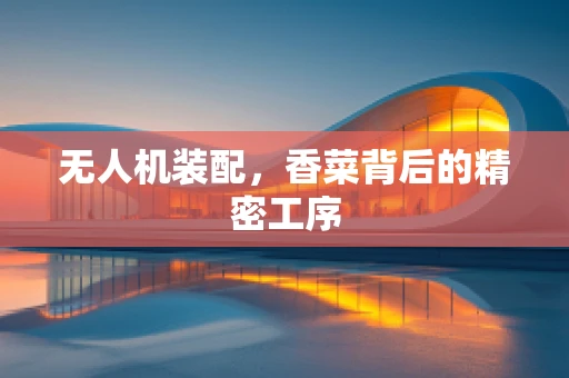 无人机装配，香菜背后的精密工序