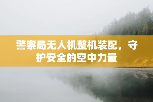 警察局无人机整机装配，守护安全的空中力量
