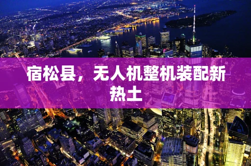 宿松县，无人机整机装配新热土