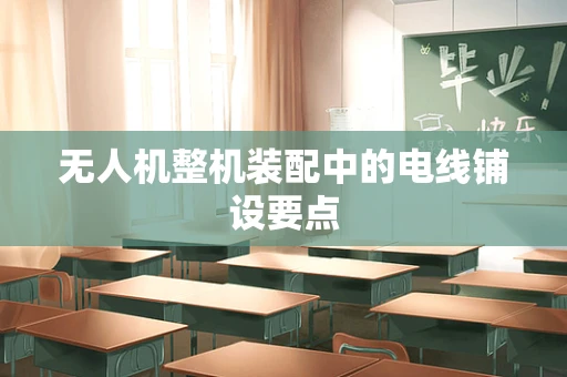 无人机整机装配中的电线铺设要点