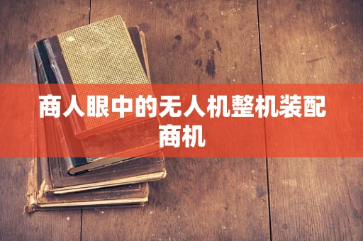 商人眼中的无人机整机装配商机