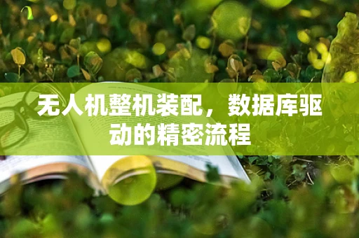 无人机整机装配，数据库驱动的精密流程