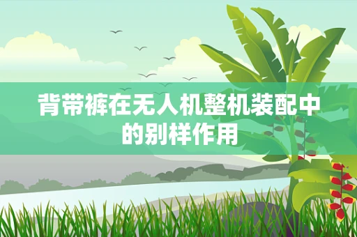 背带裤在无人机整机装配中的别样作用