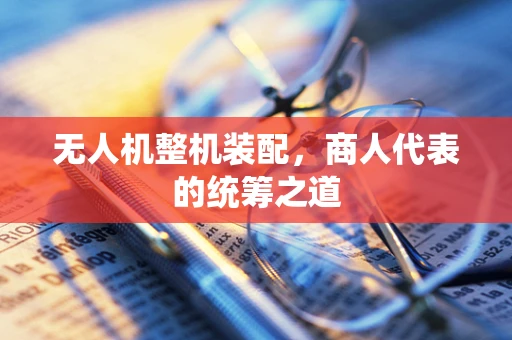无人机整机装配，商人代表的统筹之道