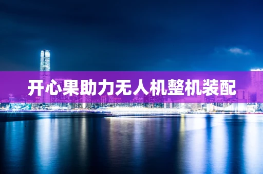 开心果助力无人机整机装配