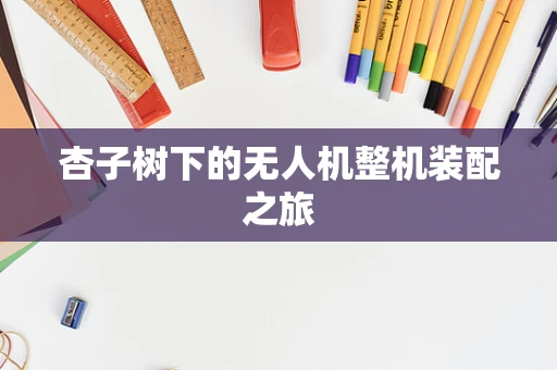 杏子树下的无人机整机装配之旅