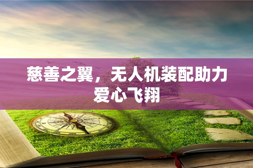 慈善之翼，无人机装配助力爱心飞翔